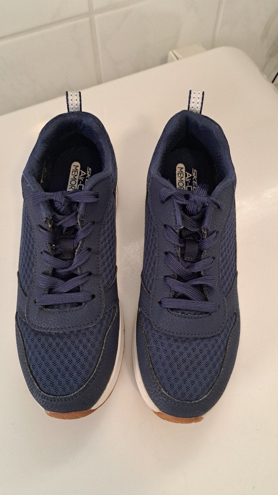 Skechers Air-Cooled Memory Foam Sneakers - Maat 37, Skechers, Blauw, Ophalen of Verzenden, Sneakers of Gympen