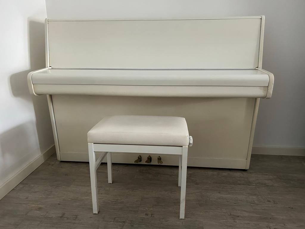 Fibiger Piano - Wit, Muziek en Instrumenten, Piano's, Ophalen, Gebruikt, Wit, Piano