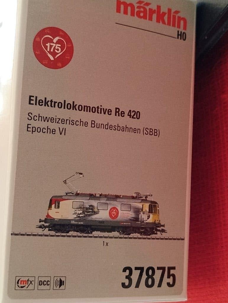 Märklin 37875 – SBB Re 420 "175 Jaar Zwitserse Spoorwegen", Wisselstroom, Locomotief, Nieuw, Ophalen of Verzenden