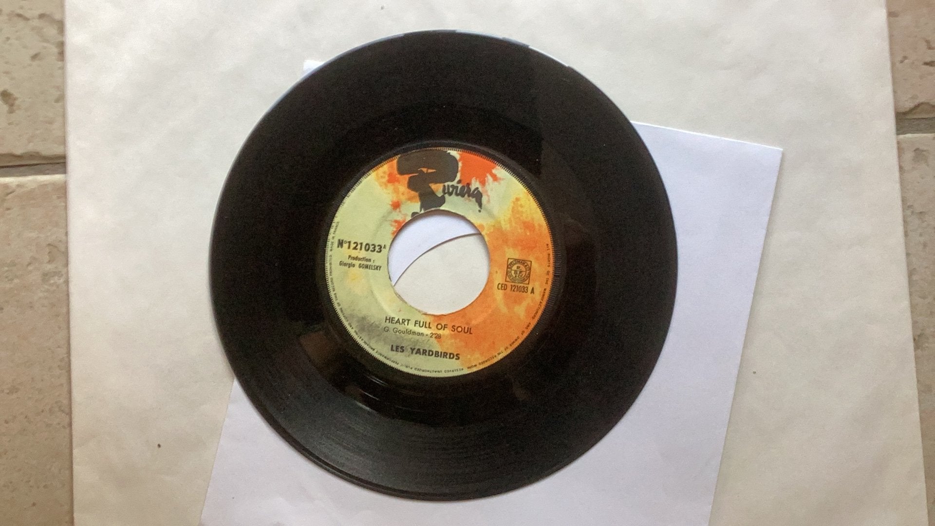 Single The Yardbirds - Heart full of soul, Ophalen of Verzenden, Gebruikt, 7 inch, Pop