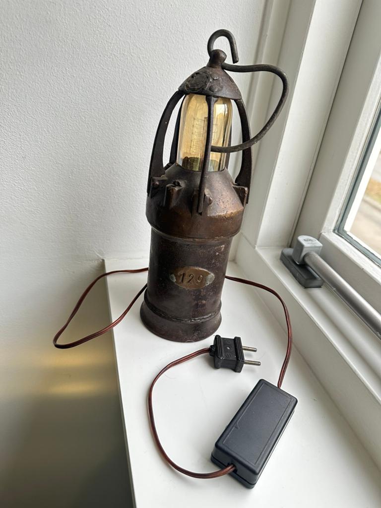 oude MIJNLAMP Brons, Antiek en Kunst, Ophalen of Verzenden