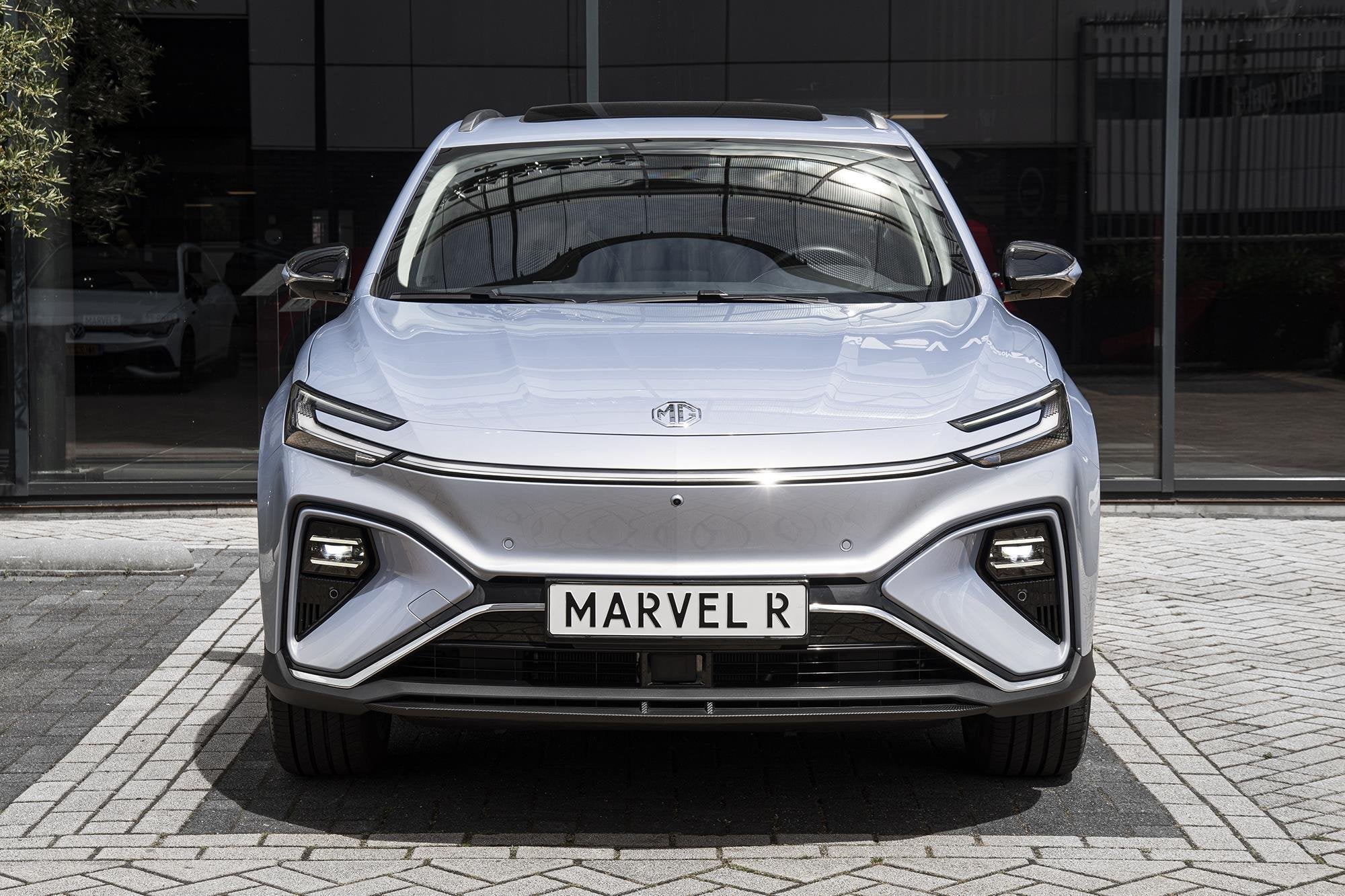 MG Marvel R Performance AWD 70 kWh | Panoramisch Schuifkante, Auto's, Automaat, 12 maanden, Gebruikt, Blauw