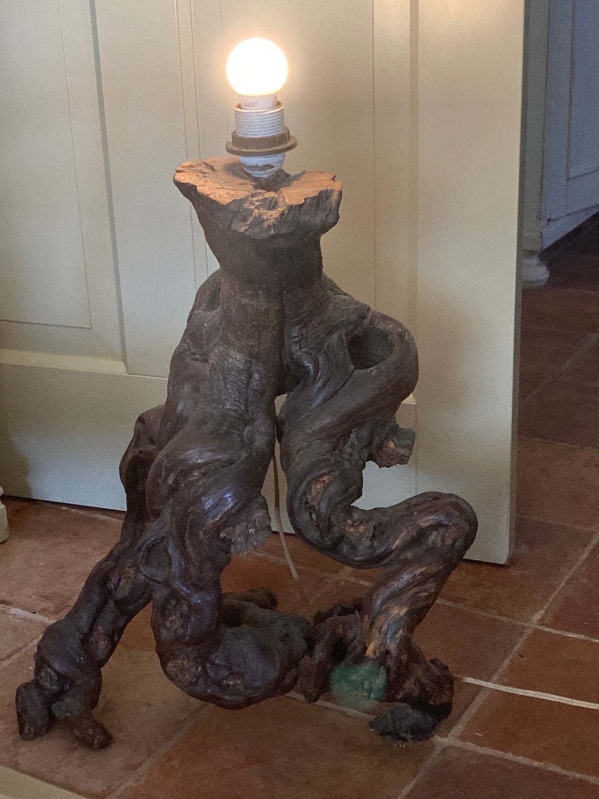 Lampenvoet van een druivenstronk (140925s), Ophalen, Gebruikt, Minder dan 100 cm