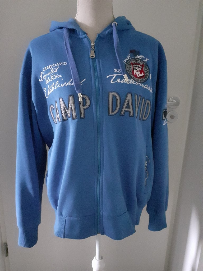 Vest  merk CAMP DAVID maat M kleur blauw, Ophalen of Verzenden, Gedragen, Camp david, Maat 48/50 (M)