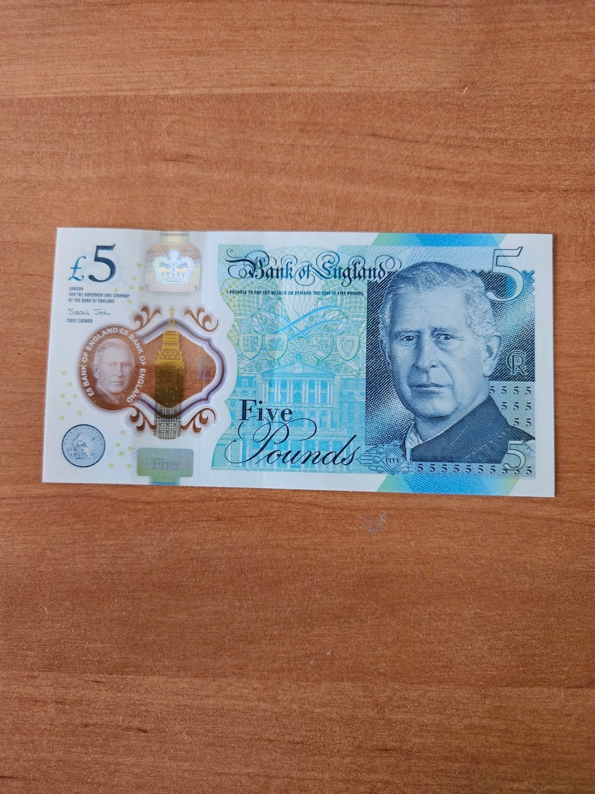 5 pounds Engeland 2023 jaar nieuwe versie, Postzegels en Munten, Bankbiljetten | Europa | Niet-Eurobiljetten, Ophalen of Verzenden