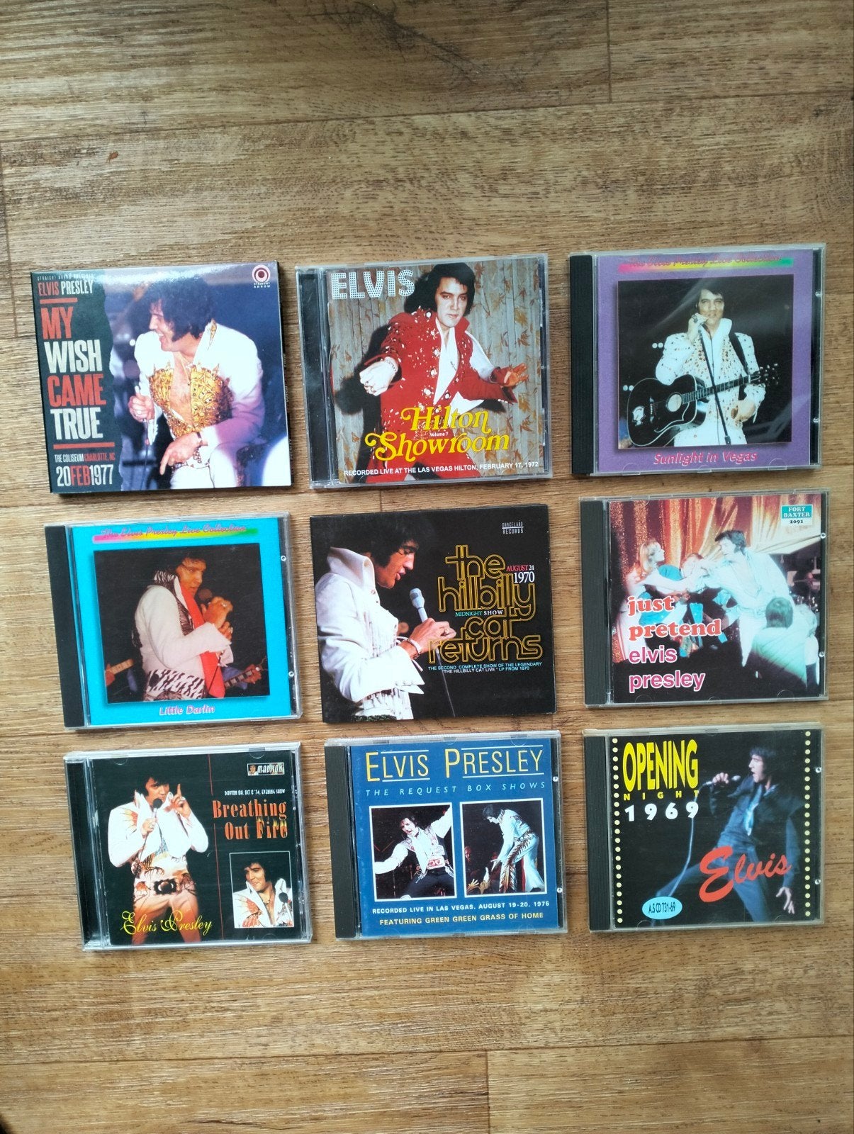 9 x Elvis Presley bootleg cd's met live concerten, Ophalen of Verzenden, Zo goed als nieuw