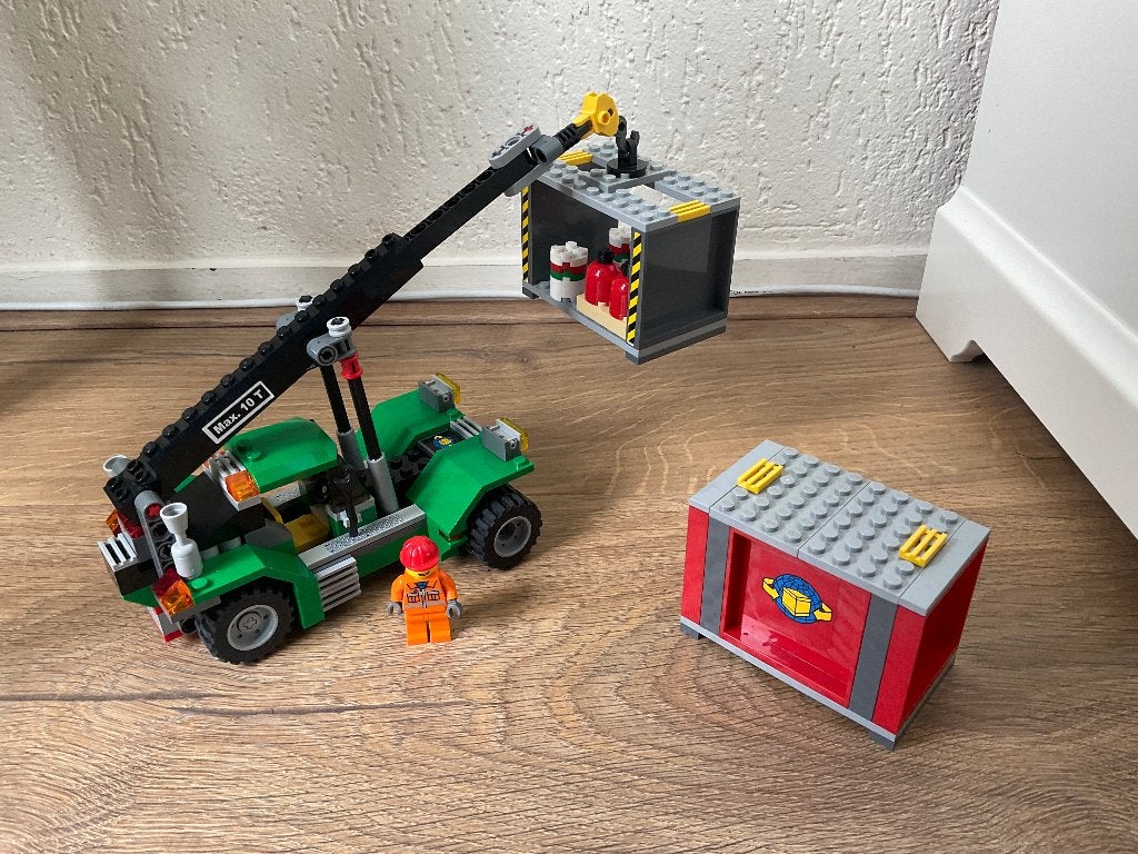 Lego City 7992 Container stapelkraan, City, Lego, Ophalen of Verzenden, Zo goed als nieuw