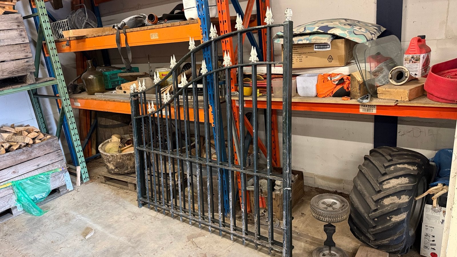 Sierhekwerk poort 3,5 meter breed, Tuin en Terras, Ophalen, Met poort, Gebruikt, Sierhekwerk