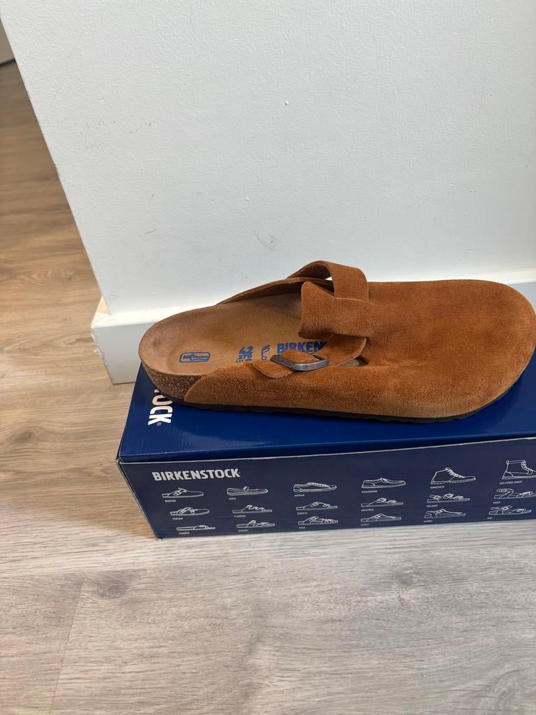 Birkenstock Boston Clogs - Zo goed als nieuw, Ophalen of Verzenden, Zo goed als nieuw, Bruin, Instappers
