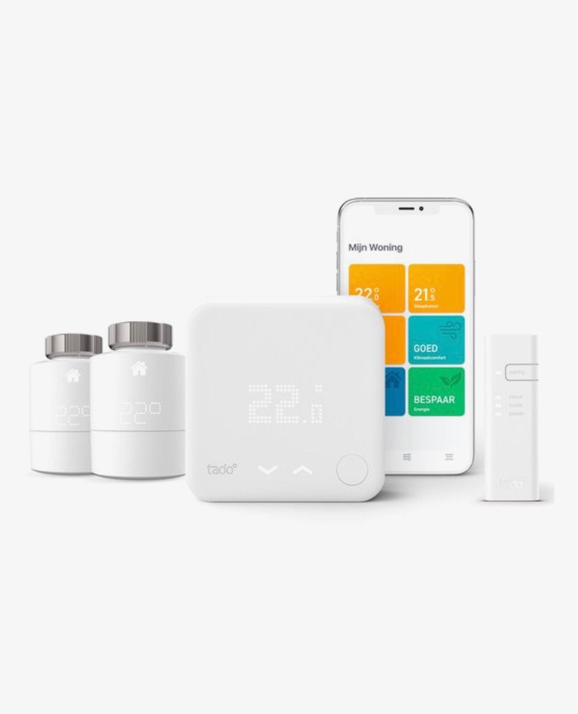 Tado Slimme Thermostat StarterKit +10 smart Radiotorknoppen, Ophalen of Verzenden, Slimme thermostaat, Nieuw