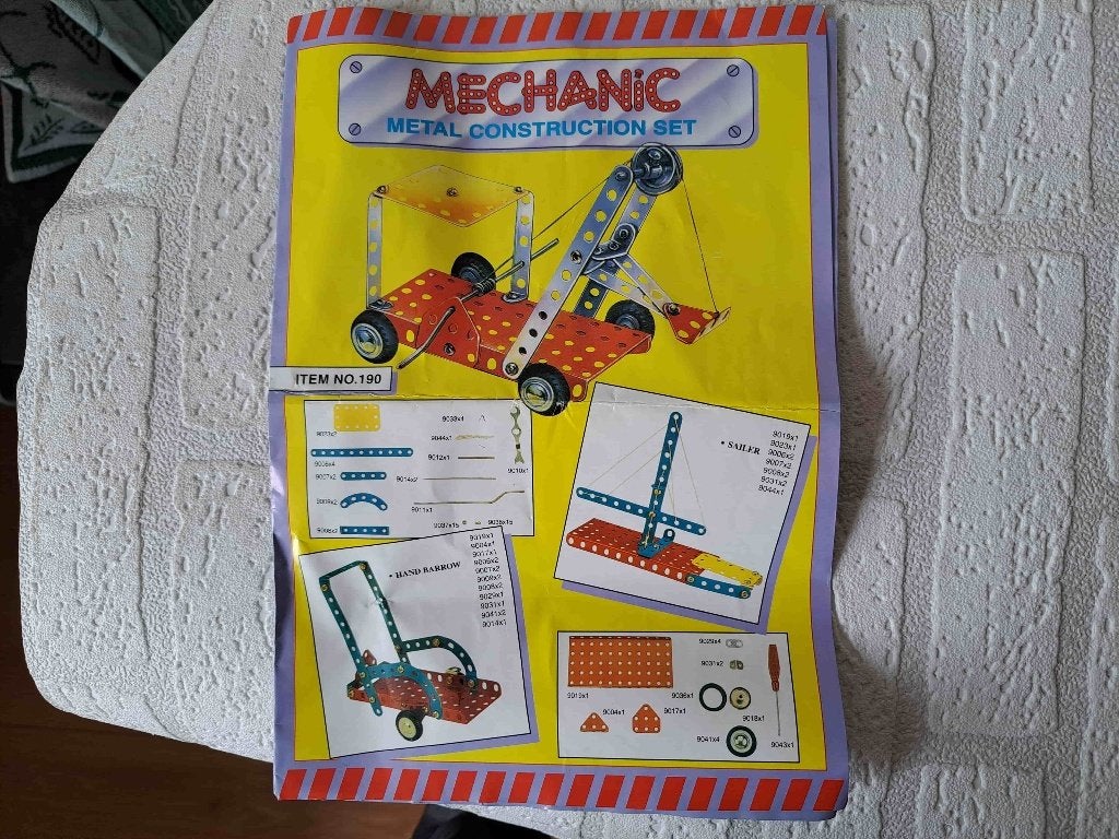 Mechnic Metal construction set 190 en 195 met deze 2 set, Ophalen of Verzenden, Gebruikt