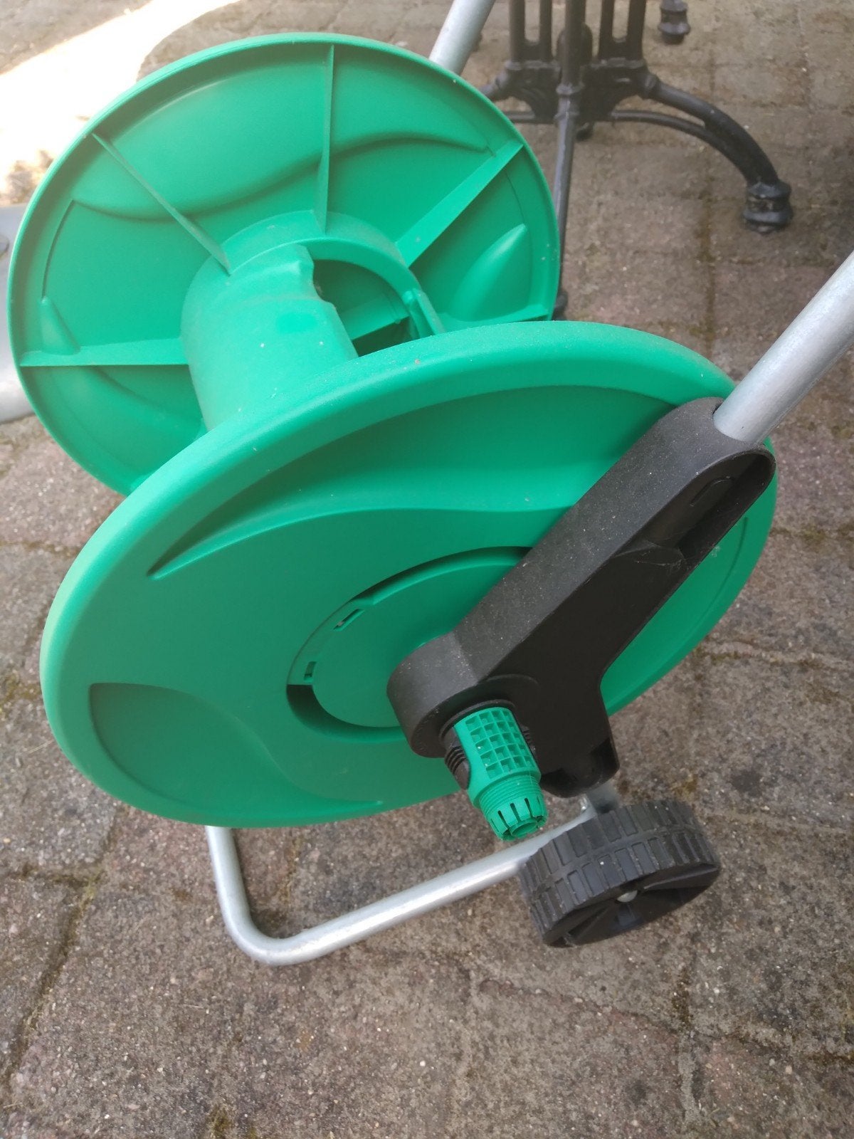Slangenwagen/haspel voor tuinslang in goede staat, Ophalen, Zo goed als nieuw, Tuinslang