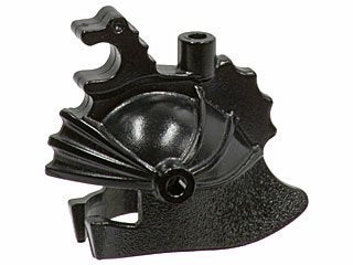 Lego Black Minifigure, Headgear Helmet Castle with Dragon, Gebruikt, Lego, Accessoire, Ophalen of Verzenden