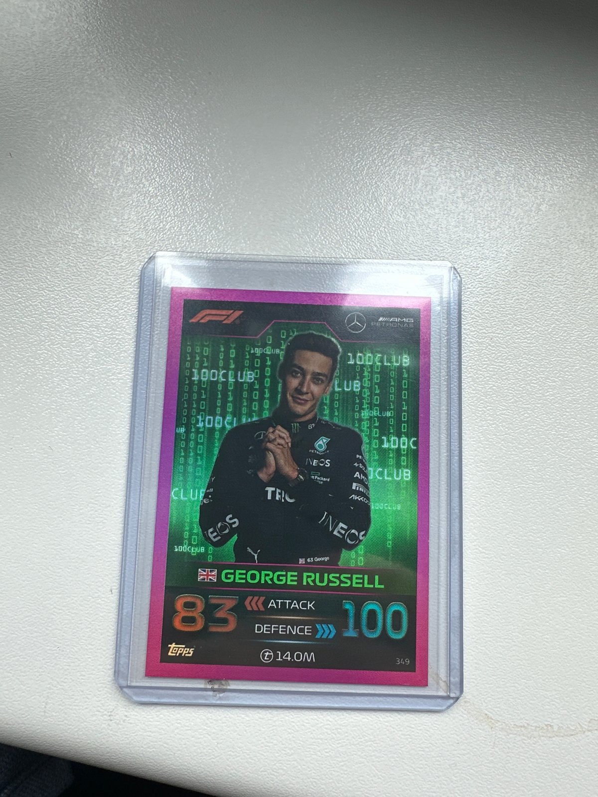 Topps Turbo Attax 2023 George Russell F1 Kaart, Verzenden, Zo goed als nieuw, Losse kaart