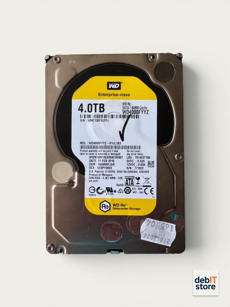 WD Enterprise 4tb NAS – Server HDD, Computers en Software, Harde schijven, Gebruikt, Server, Info@debitstore.nl, 4tb
