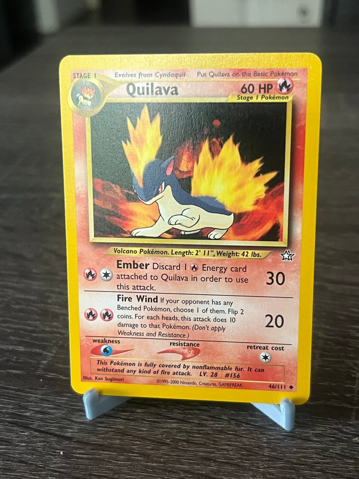 Quilava (46/111) - Neo Genesis - EX, Ophalen of Verzenden, Gebruikt, Losse kaart