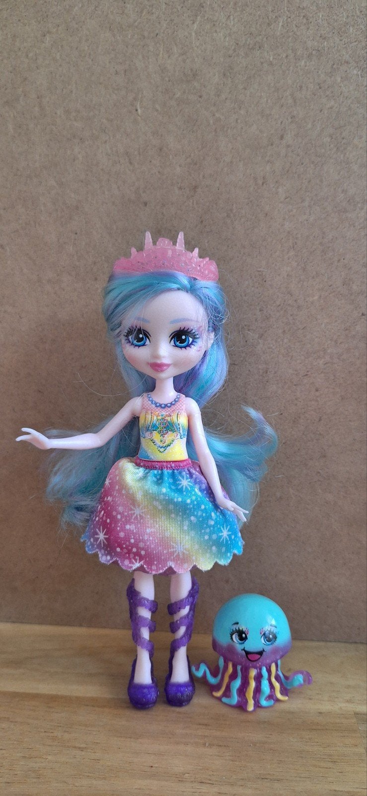 Enchantimals Jelanie Jellyfish pop zo goed als nieuw, Ophalen of Verzenden, Zo goed als nieuw, Overige typen