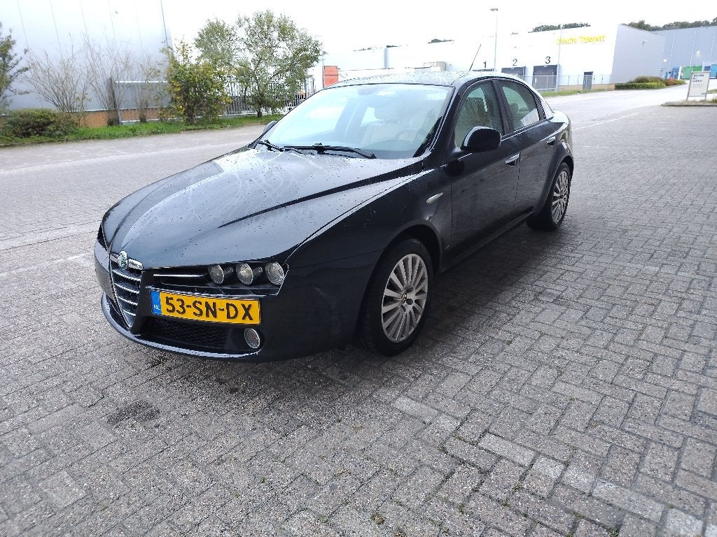 Alfa Romeo 159 2.2 JTS 2006 Zwart, Auto's, Voorwielaandrijving, Stof, Beige, 4 cilinders