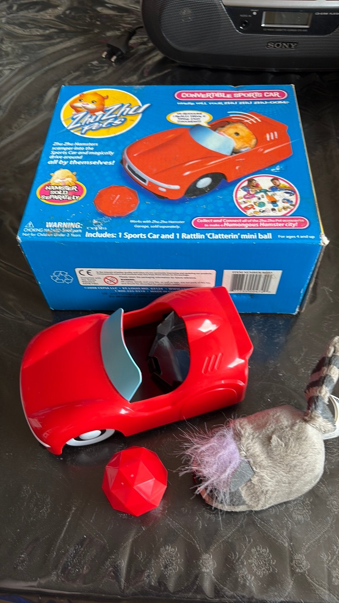 Zhu zhu pets Cabrio in doos uit 2008, Ophalen of Verzenden, Gebruikt