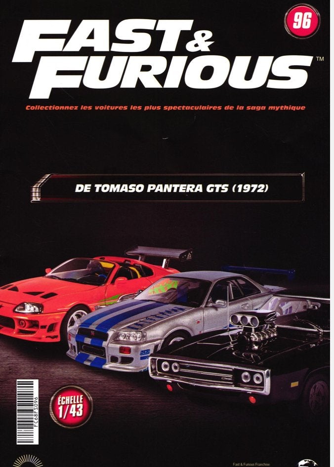 De Tomaso Pantera GTS 1972 1/43 FAST & FURIOUS ALTAYA # 96, Hobby en Vrije tijd, Verzenden, Nieuw, Auto, Overige merken