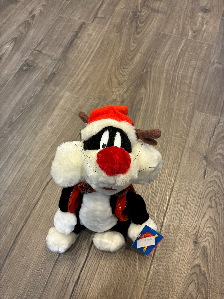 Looney Tunes - Sylvester kerst knuffel, Overige merken, Overige karakters, Overige typen, Nieuw