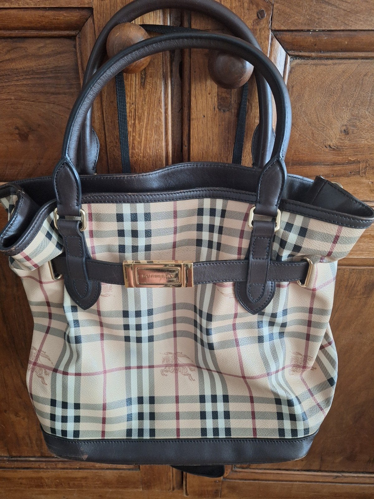 Burberry Handtas - Klassieke Nova Check,  Goed Onderhoude, Sieraden, Tassen en Uiterlijk, Tassen | Damestassen, Ophalen, Zo goed als nieuw
