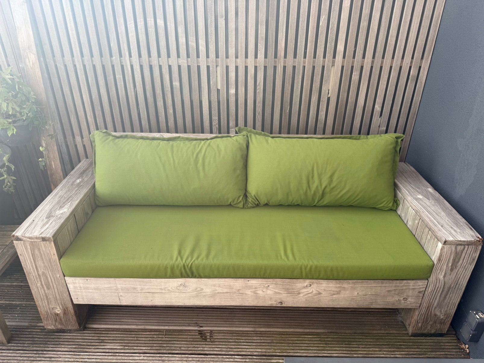 houten douglas tuinbank 3 persoons, Tuin en Terras, Tuinbanken, Ophalen, Gebruikt, Hout