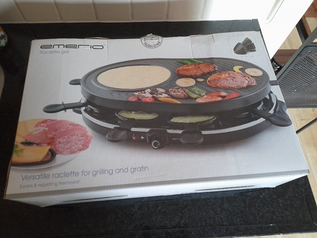 Emerio gourmetstel - één keer gebruikt, Ophalen, Zo goed als nieuw, 8 personen of meer
