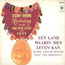 Een Land Waarin Men Leven Kan-Herd.Pacificatie v.Gent"", Ophalen of Verzenden, Zo goed als nieuw