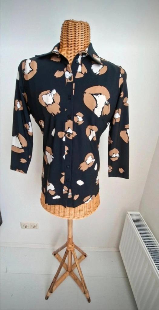 Studio Anneloes Travelstof Blouse maat XS/34, Studio Anneloes, Zwart, Ophalen of Verzenden, Zo goed als nieuw