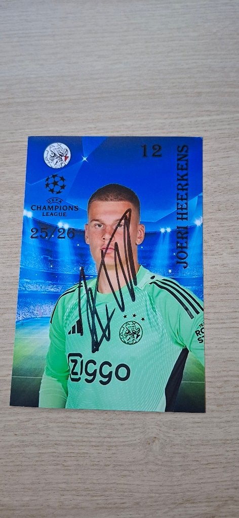 Foto met handtekening; Joeri Heerkens # Ajax Amsterdam, Ophalen of Verzenden, Nieuw, Ajax, Overige typen