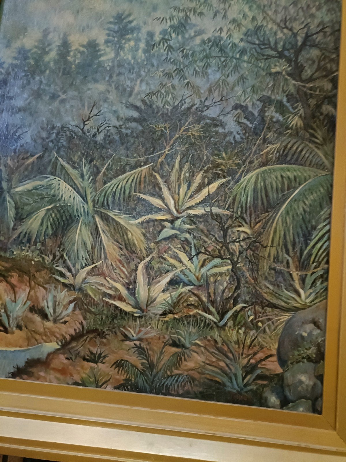 Henri Tieland olieverf schilderij Java Sumatra, Antiek en Kunst, Ophalen