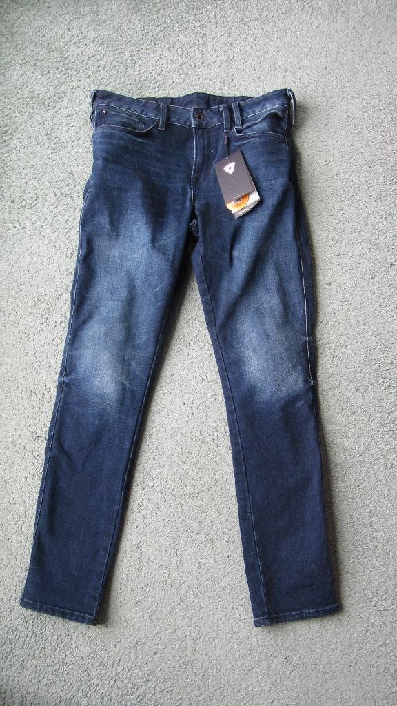 Revit motor jeans te koop : Carlin - donker blauw - W33/L32, Nieuw met kaartje, Overige typen, Revit REV’IT, Dames