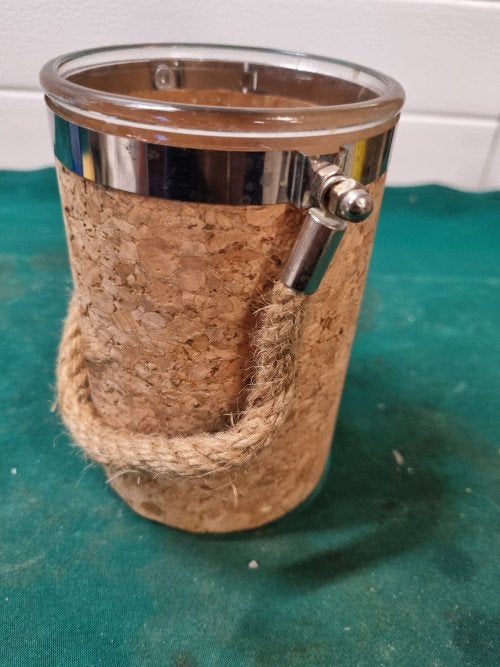 pot glas met kurk en touw, Huis en Inrichting, Ophalen of Verzenden, 'T Olde Gre-j, Info@toldegrej.nl, Endepoelstraat 20f Didam