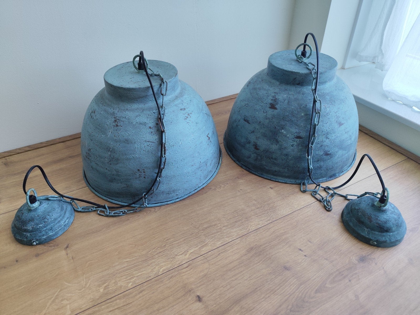 2 stoere hanglampen metaal Qazqa
Merk Qazqa, Ophalen, Gebruikt, Metaal, E27 (groot)