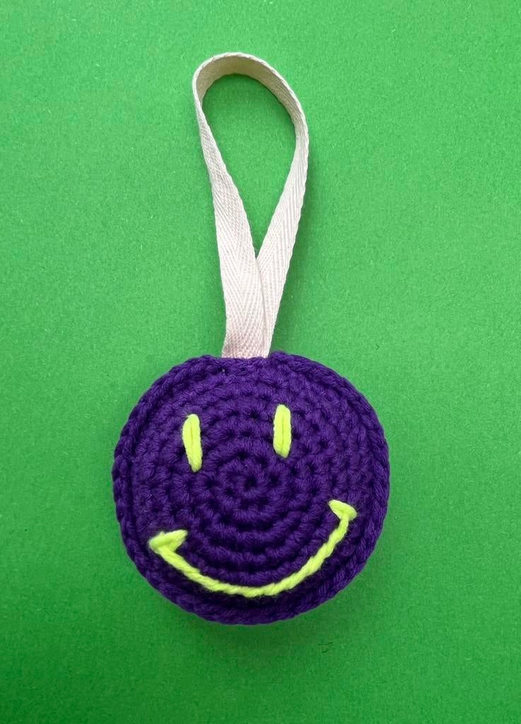 Smiley speenhanger paars, Kinderen en Baby's, Babymode-accessoires, Nieuw, Ophalen of Verzenden