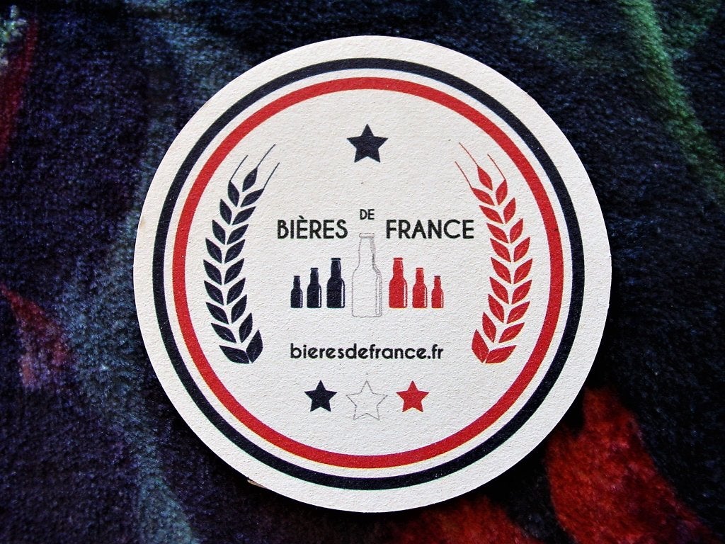 bierviltjes van Bières de France, karton, 2 stuks, Ophalen of Verzenden, Nieuw, Viltje(s), Overige merken