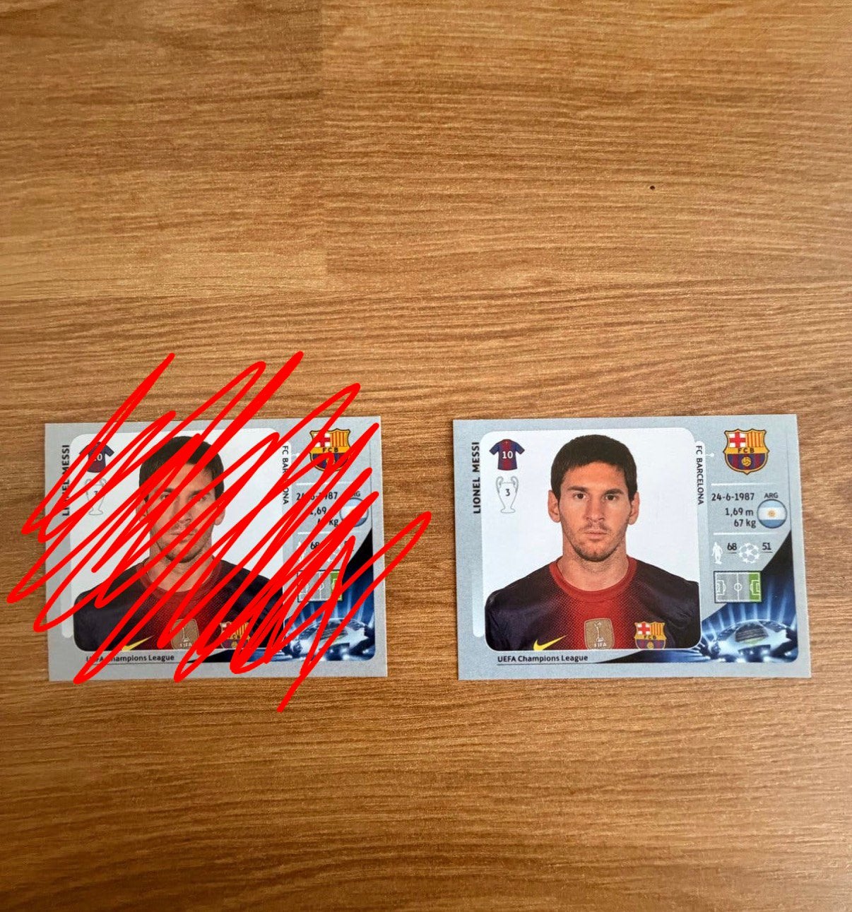 Lionel Messi Panini Champions League FC Barcelona, Verzamelen, Ophalen of Verzenden, Gebruikt, Buitenlandse clubs, Spelerskaart