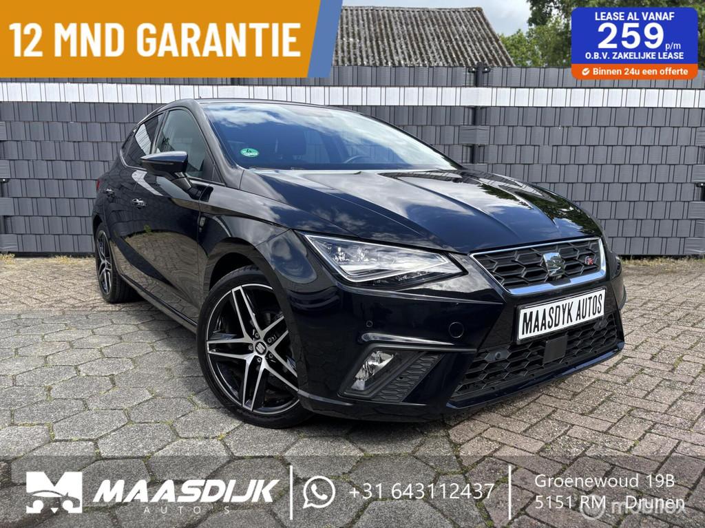 Seat Ibiza 1.0 TSI FR Business Intense Virtual Camera PDC, Voorwielaandrijving, Gebruikt, Zwart, Bedrijf