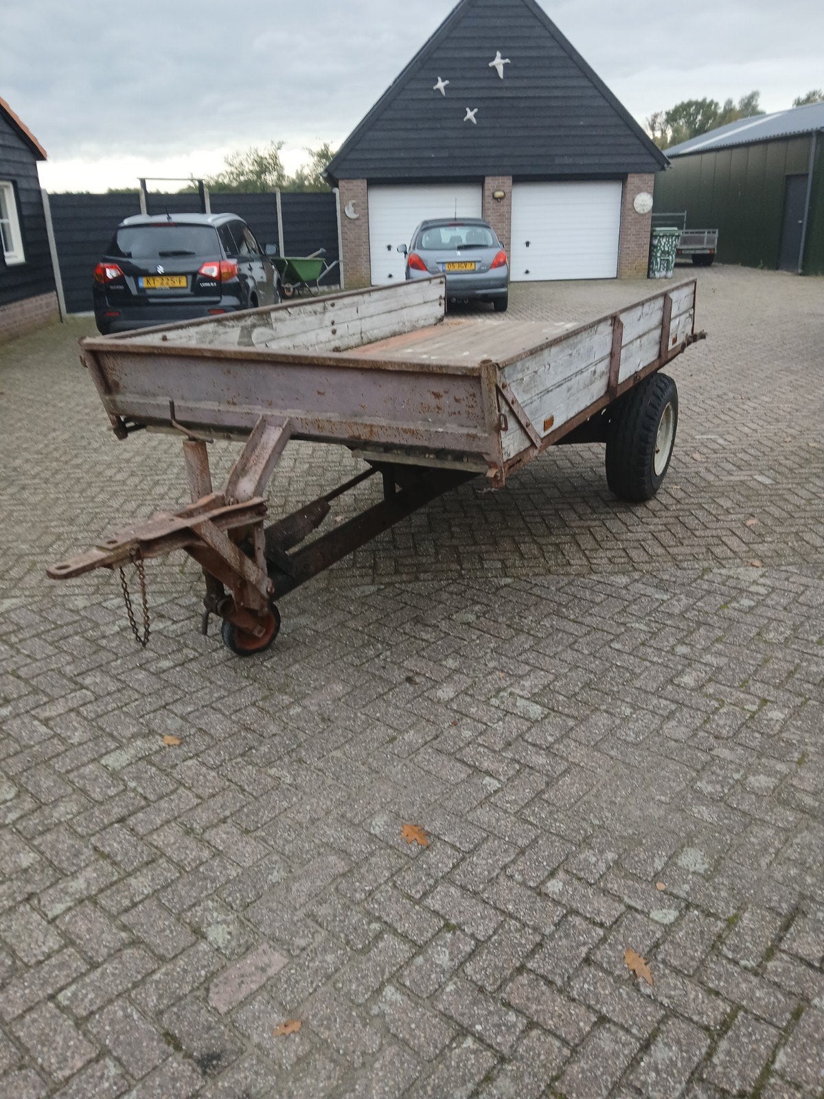 transport wagen-kar, 100 liter of meer, Ophalen, Transportkar