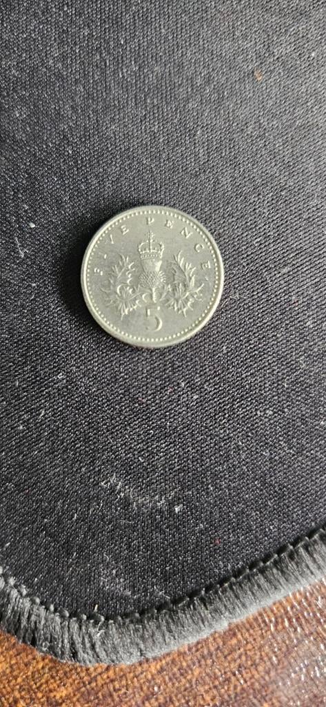 Zeldzame Britse 5 Pence Munt 1990, Ophalen of Verzenden, Overige landen, Losse munt