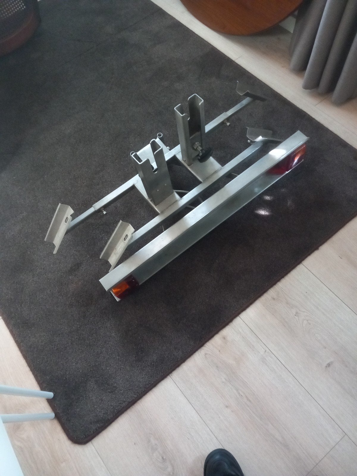 Trekhaakdrager voor 2 fietsen met verlichting, Ophalen of Verzenden, 2 fietsen, Gebruikt, Trekhaakdrager