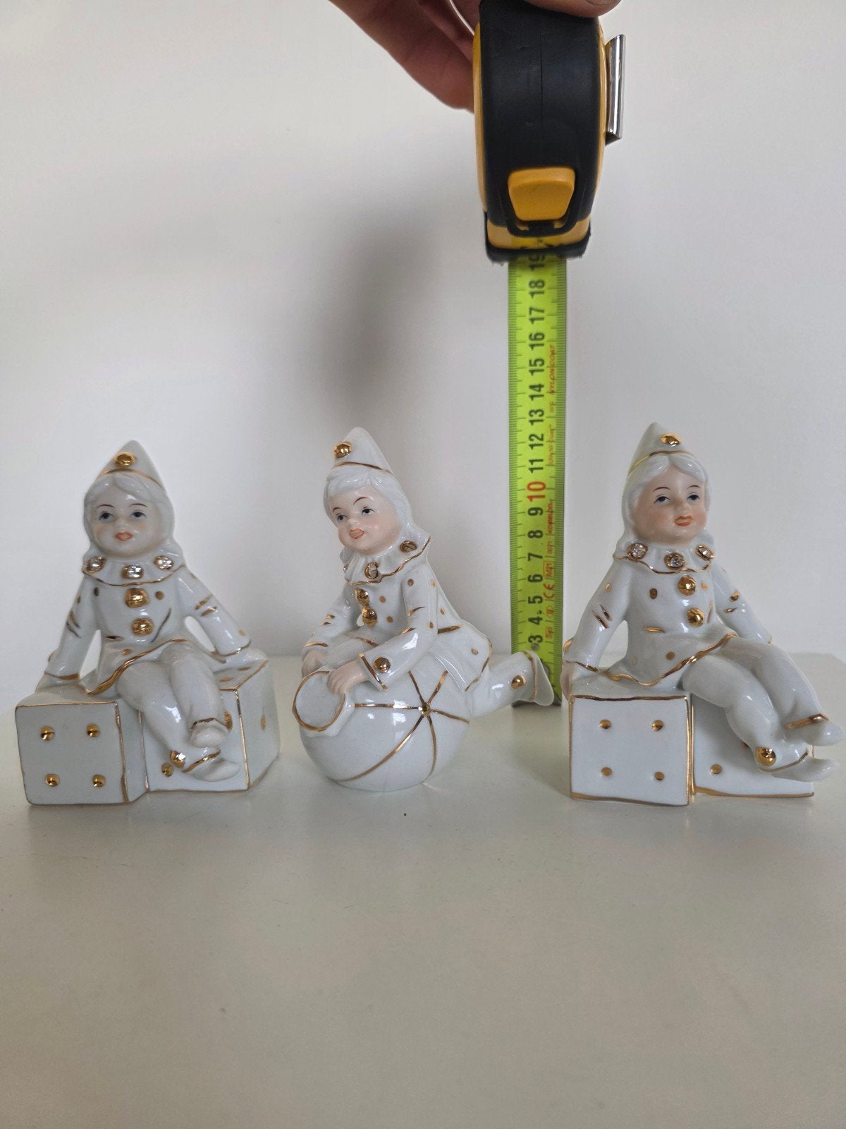 Set van 3 CDC Porzellan Harlekijn Beeldjes, Antiek en Kunst, Ophalen