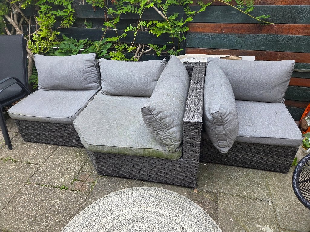 Tuin Loungebank, Ophalen, Gebruikt, Bank, 6 zitplaatsen