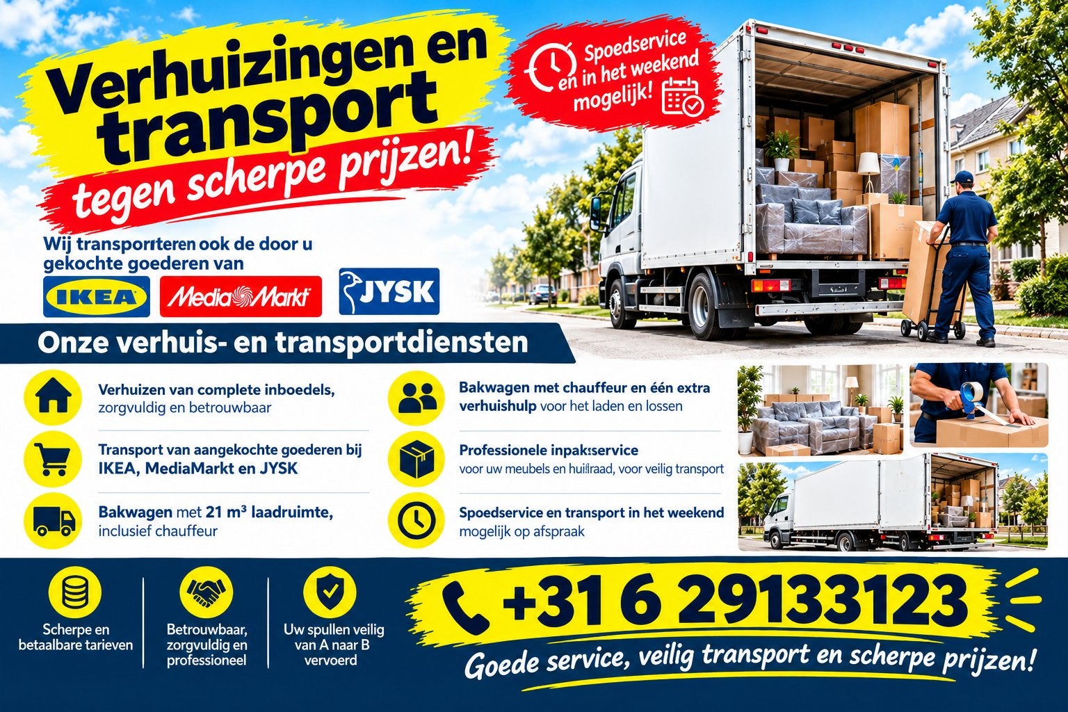 Verhuisservice – Betrouwbaar en Betaalbaar, Diensten en Vakmensen, Bedrijfsverhuizingen