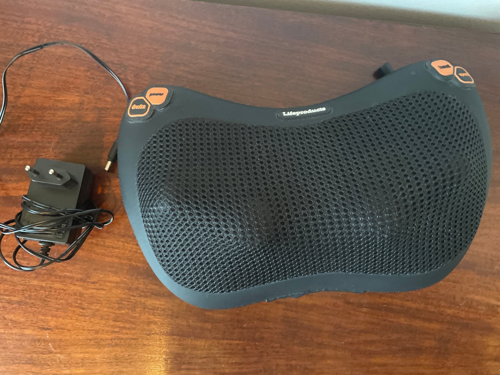 Lifeproducts Shiatsu massagekussen met warmtefunctie, Ophalen of Verzenden, Gebruikt, Massagestoel of Kussen