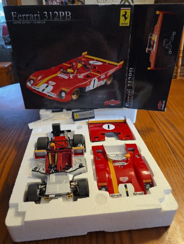 1:18 GMP Ferrari 1972 312PB #1 Ickx Regazzoni, Ophalen of Verzenden, Nieuw, Auto, Overige merken