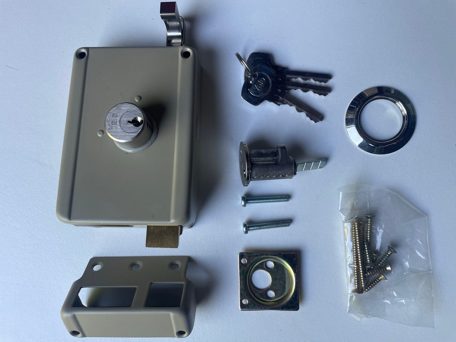 Yale Oplegslot 615-60 met losse buitencilinder, Verzenden, Nieuw, IJzer, Slot