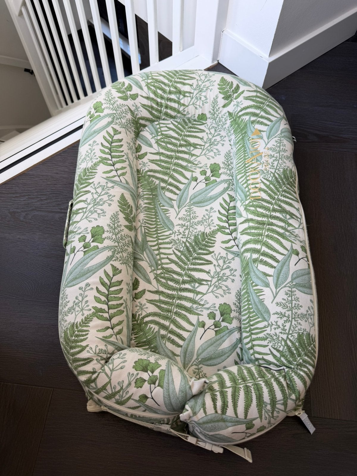 DockATot Deluxe+ Babynestje - wit - groen, Ophalen, Gebruikt