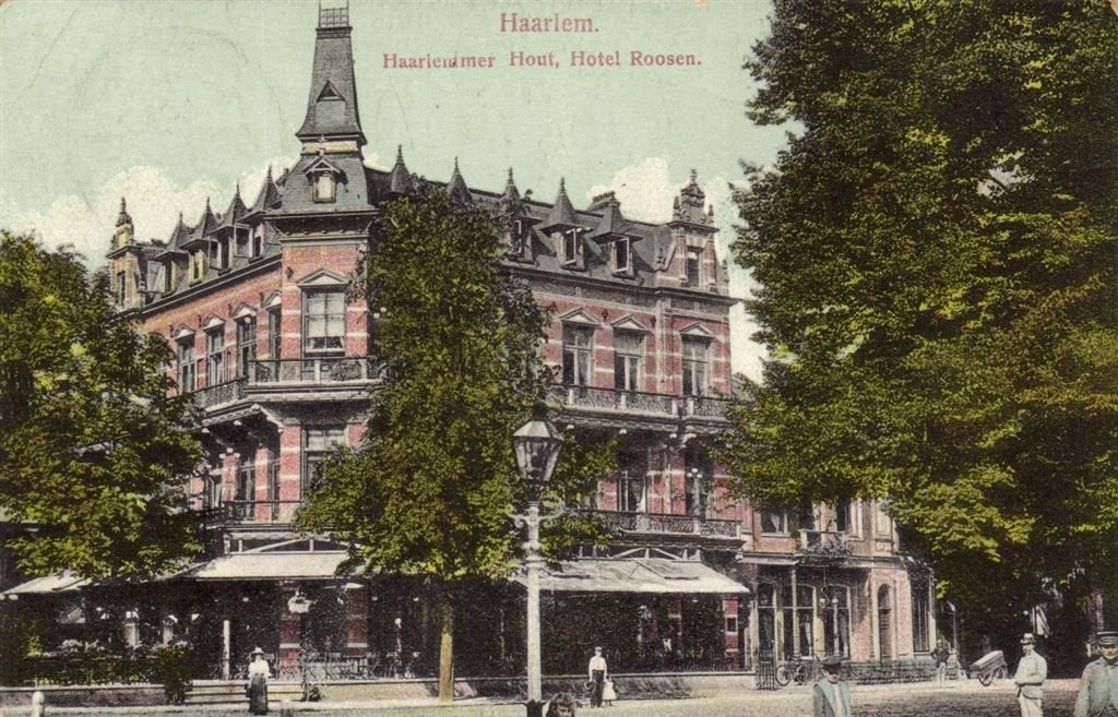 Haarlem. Haarlemmer Hout, Hotel Roosen. - 1913 gelopen, Verzenden, Voor 1920, Gelopen, Noord-Holland